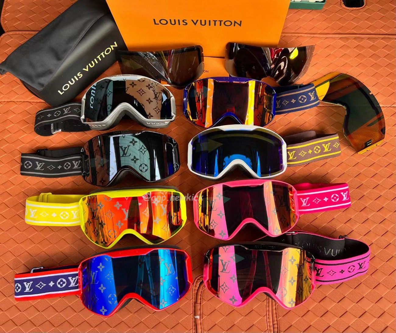 Louis Vuitton Lv Ski Mask Yellow Blue Black Pink Silvery White (6) - newkick.org